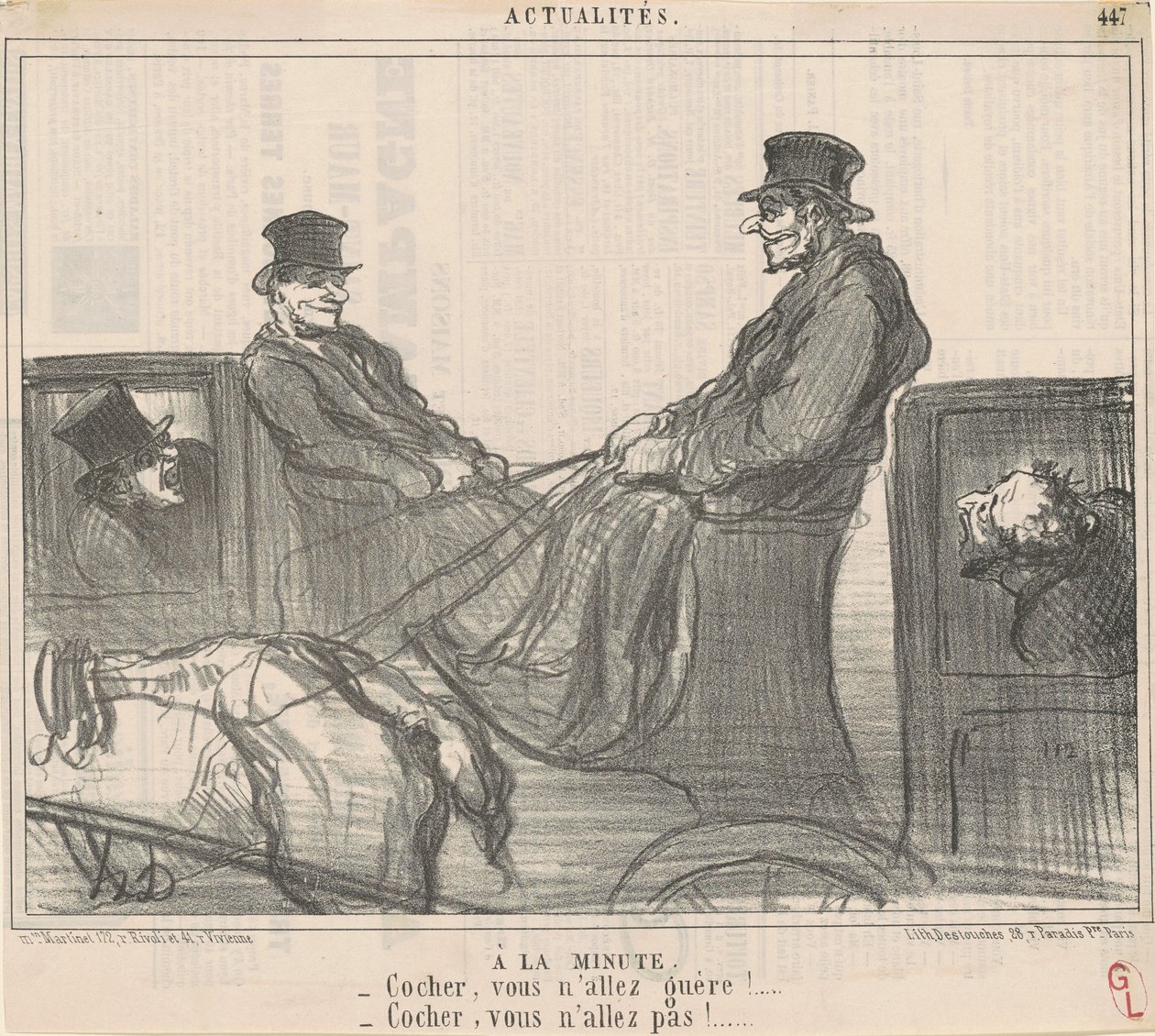 À la minute - Honoré Daumier
