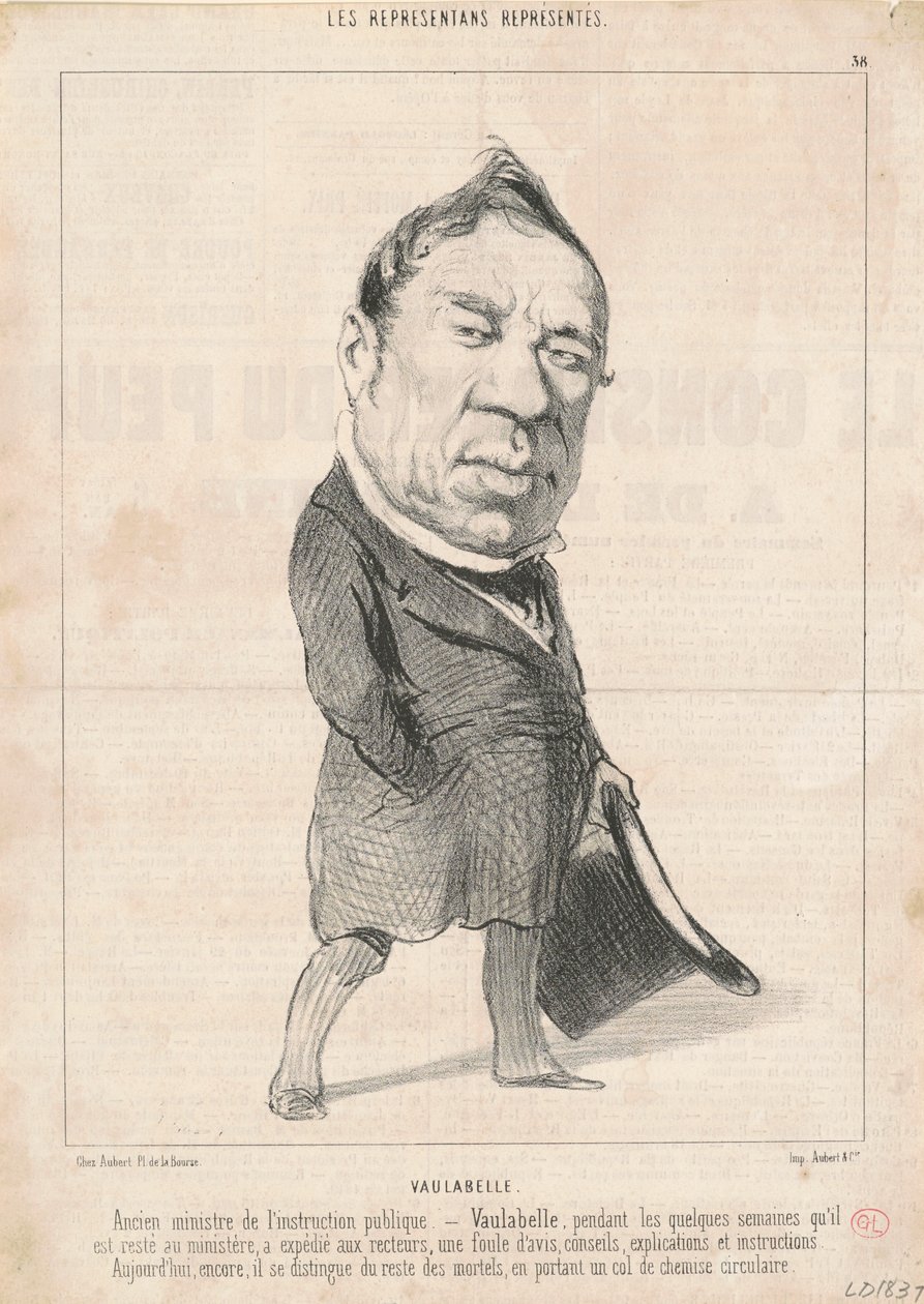 Achille Tenaille de Vaulabelle - Honoré Daumier