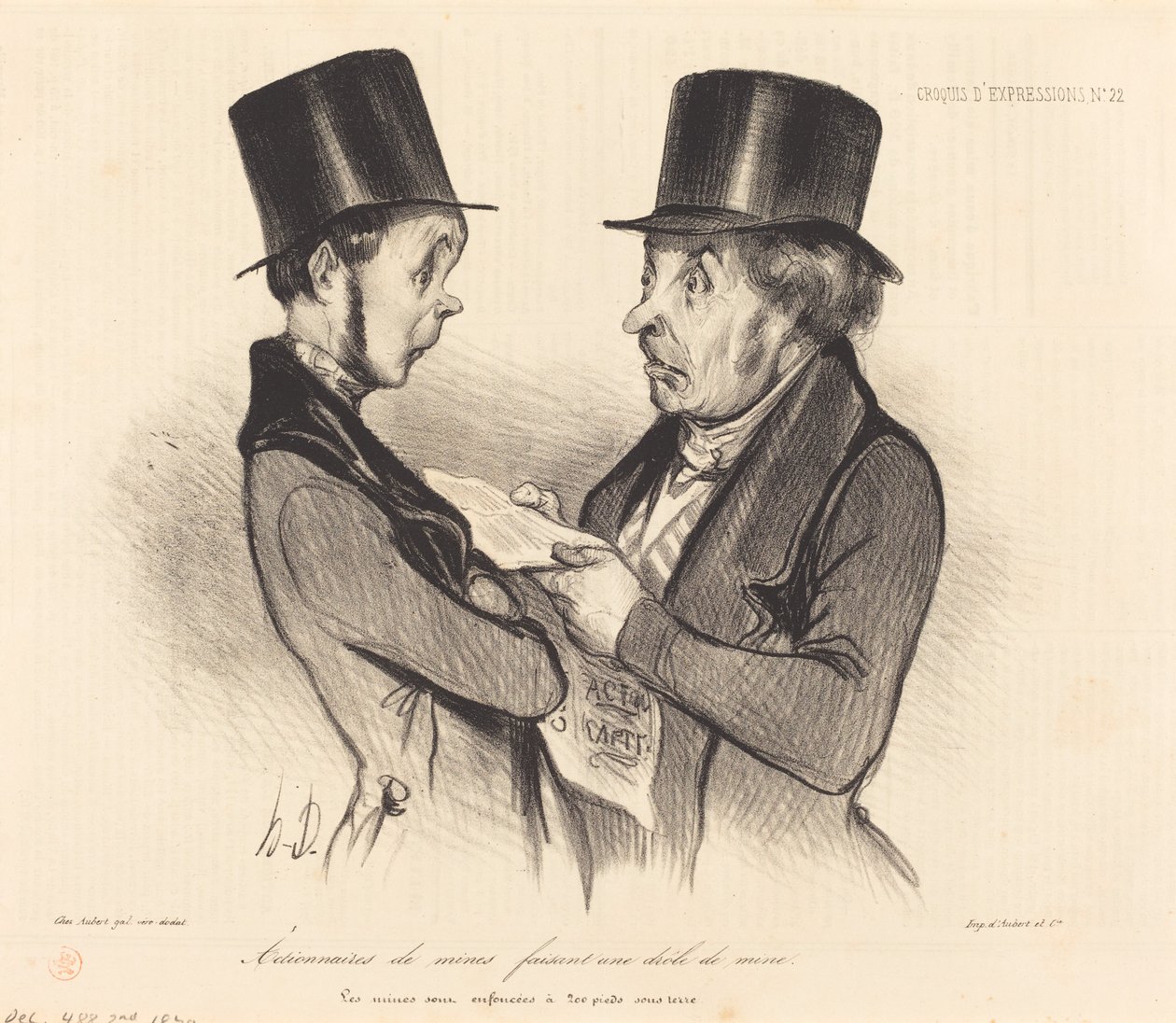 Actionnaires de mines... - Honoré Daumier
