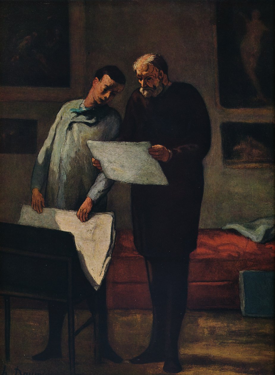 Conseil à un jeune artiste, 1865-1868 - Honoré Daumier