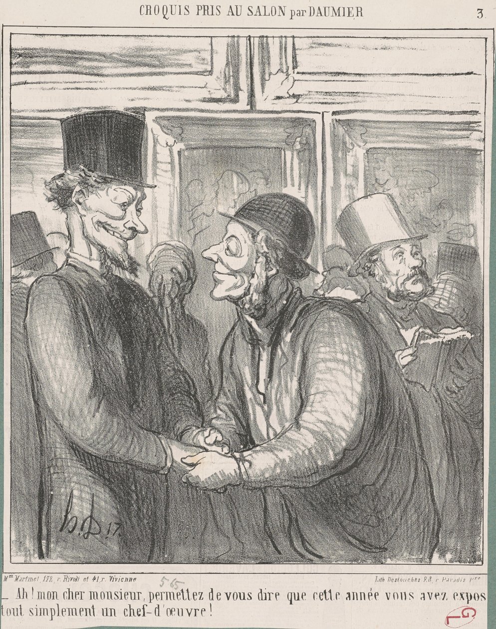 Ah! Mon cher monsieur, permettez de - Honoré Daumier