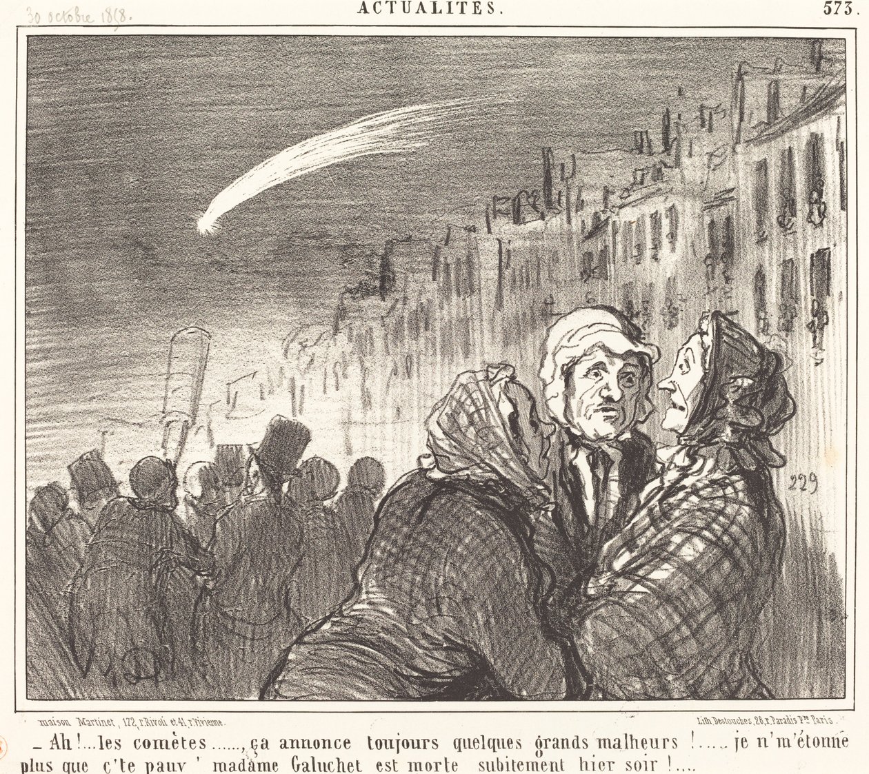Ah!... les comètes... - Honoré Daumier