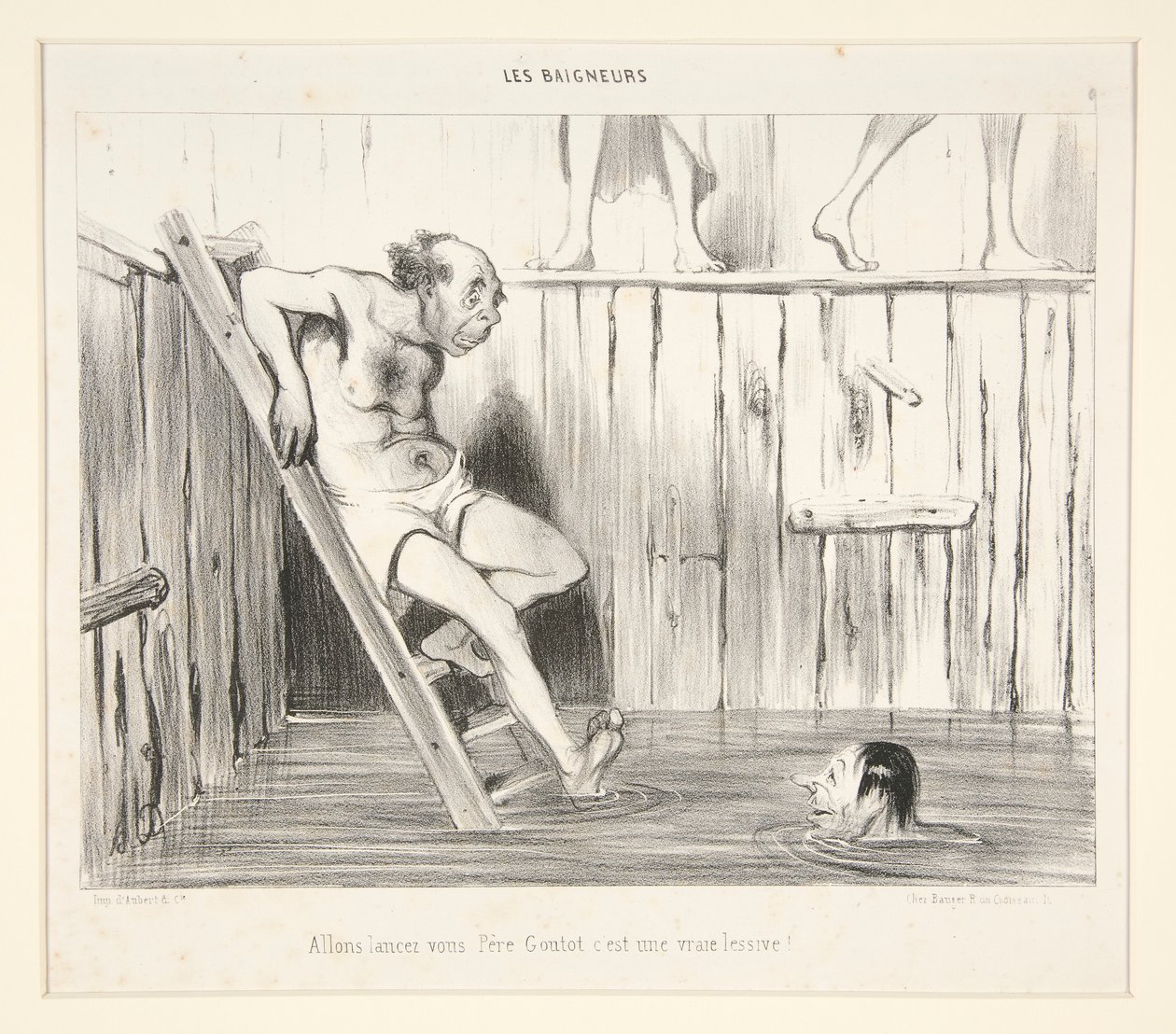 Allons lancez-vous Père Goutot c - Honoré Daumier