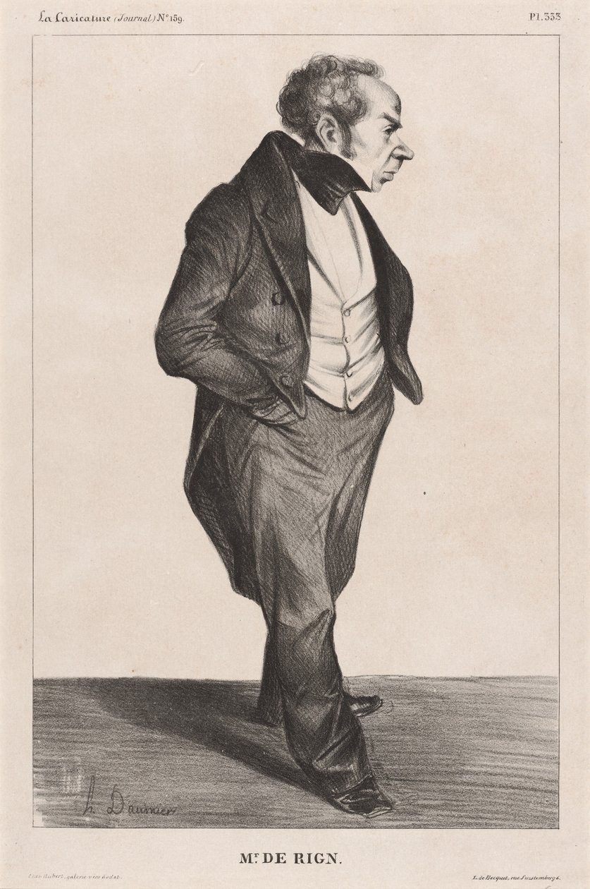 Amiral de Rigny - Honoré Daumier