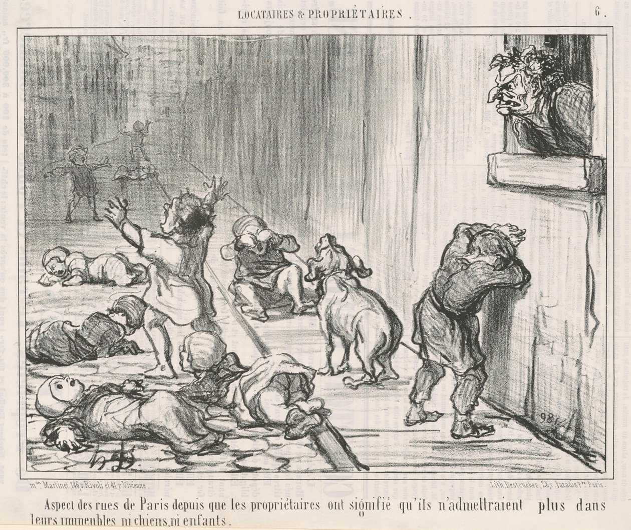 Aspect des rues de Paris depuis ... - Honoré Daumier