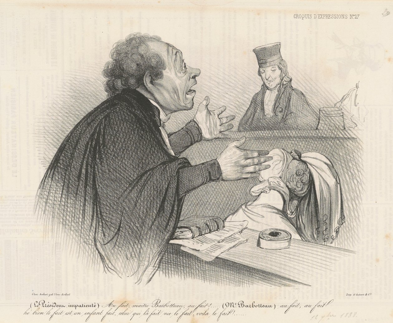 Au fait, maître Barbotteau... - Honoré Daumier