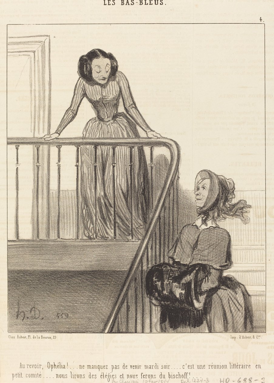 Au revoir, Ophélia!... ne manquez pas... - Honoré Daumier