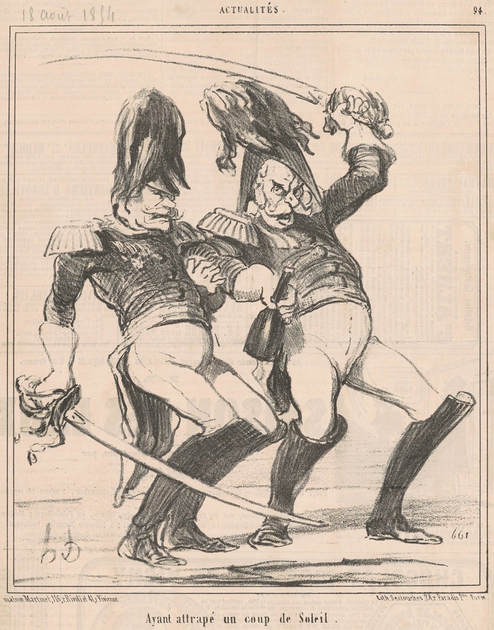 Ayant attrapé un coup de soleil - Honoré Daumier