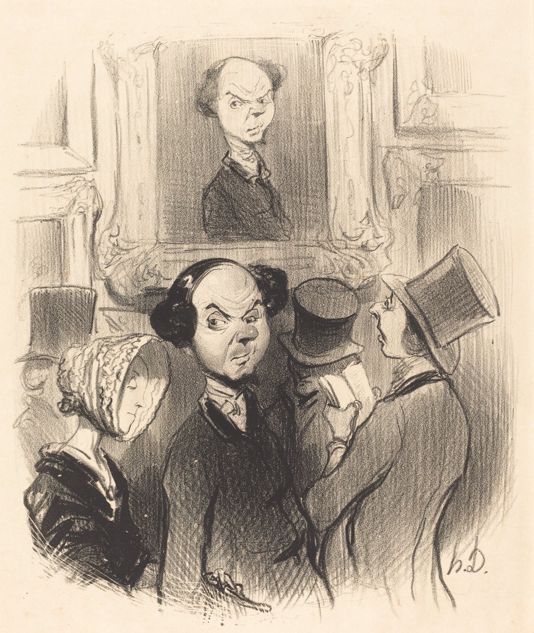 Charmé de se voir exposé... - Honoré Daumier