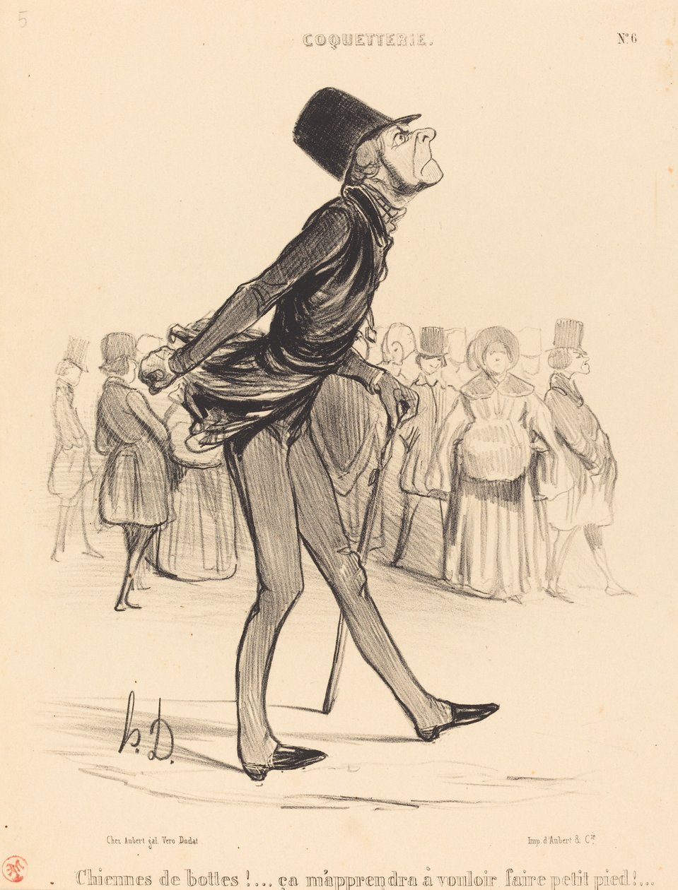 Chiennes de bottes! - Honoré Daumier
