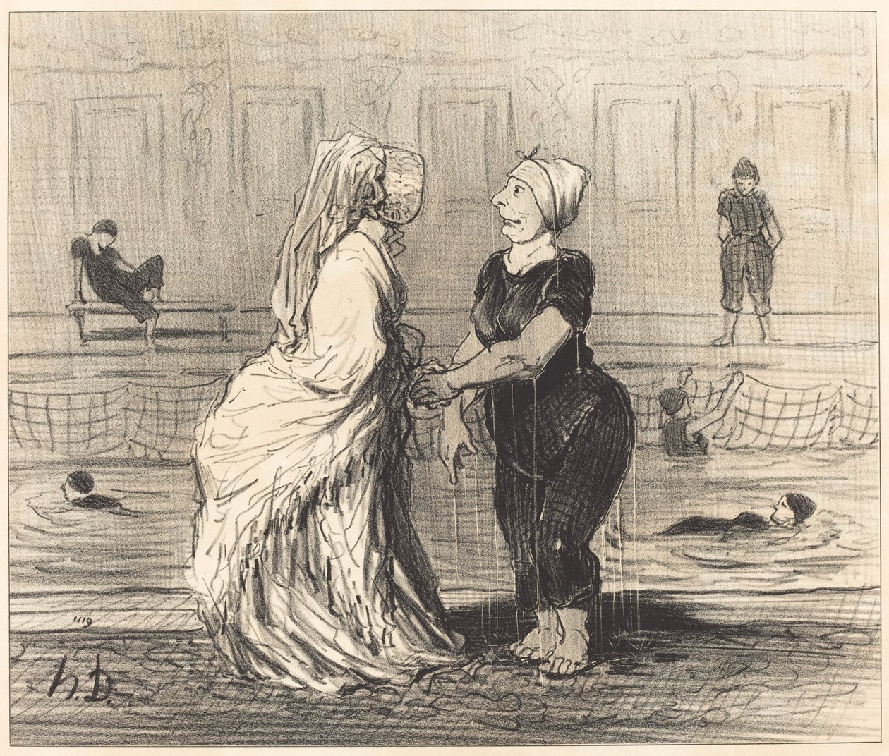 Chère baronne, je vous félicite... - Honoré Daumier