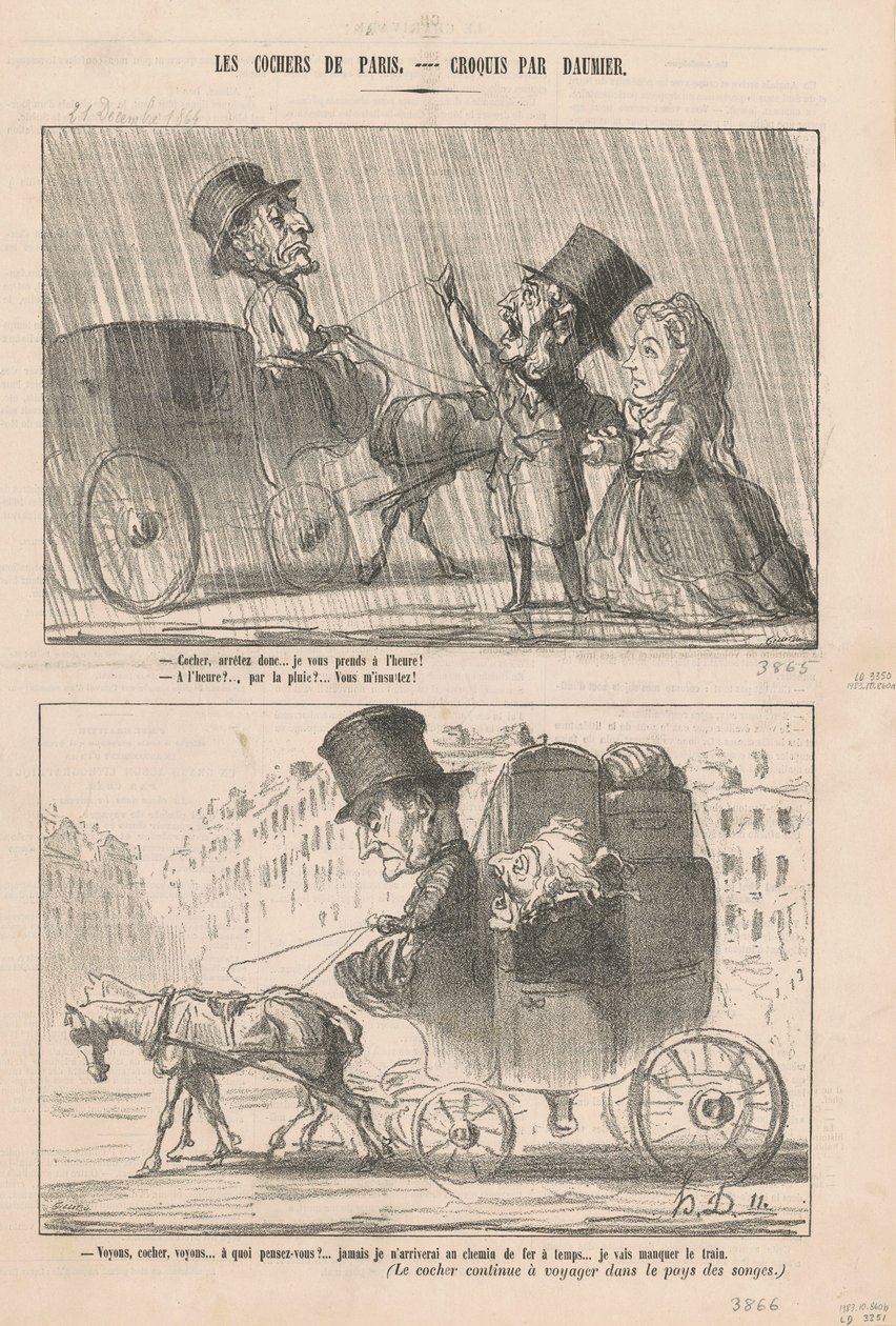 Cocher, arrêtez donc - Honoré Daumier