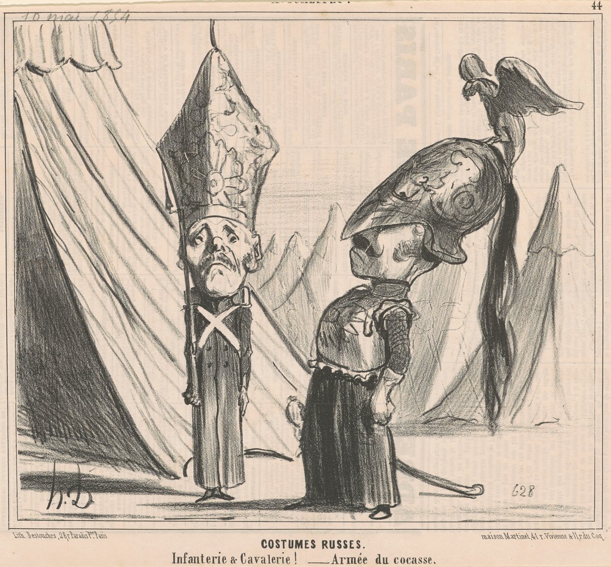 Costumes russes - Honoré Daumier