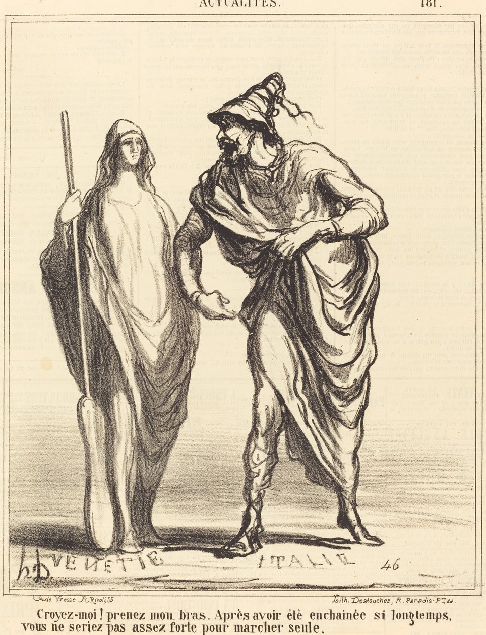 Croyez-moi! prenez mon bras... - Honoré Daumier