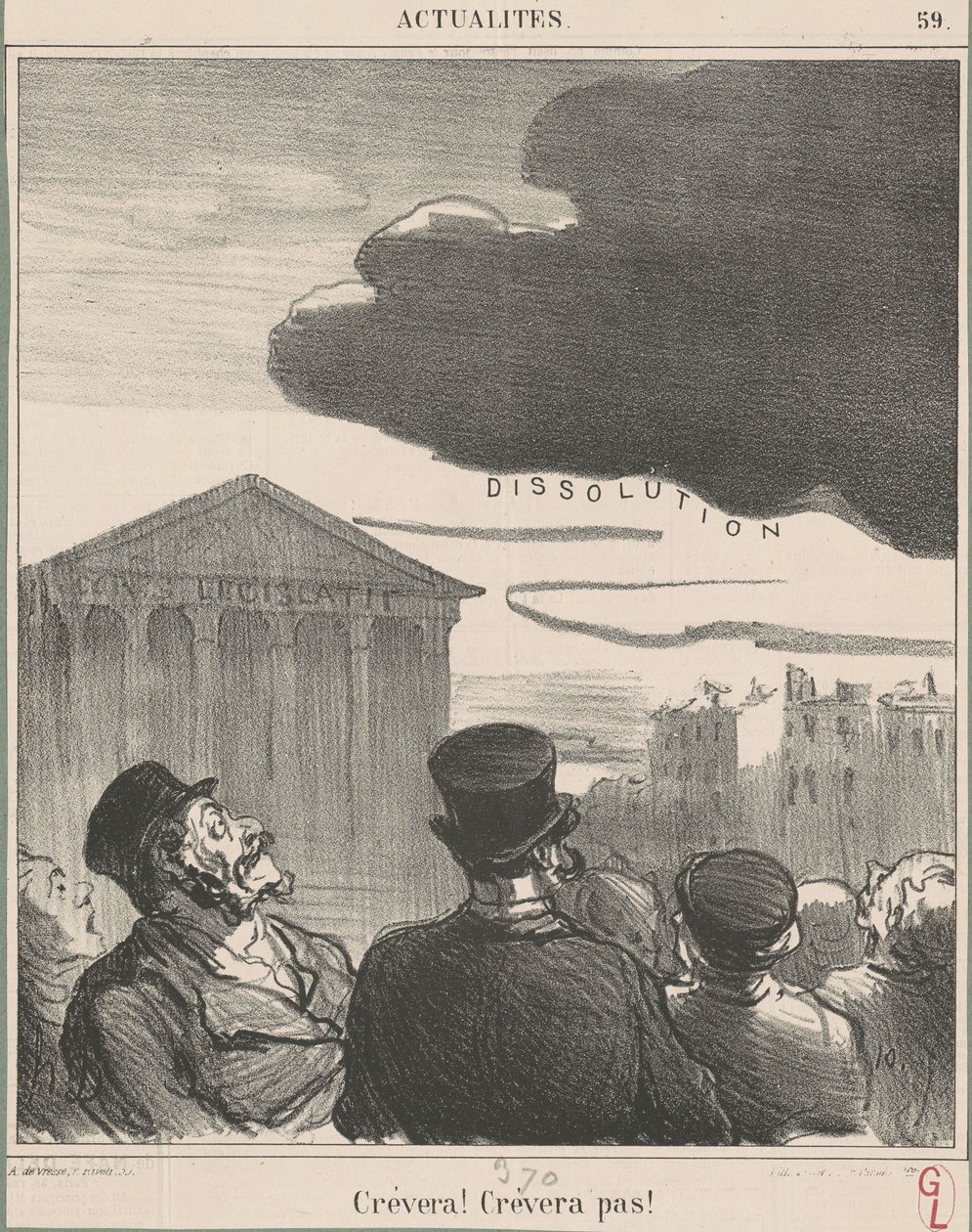Crèvera! Crèvera pas! - Honoré Daumier