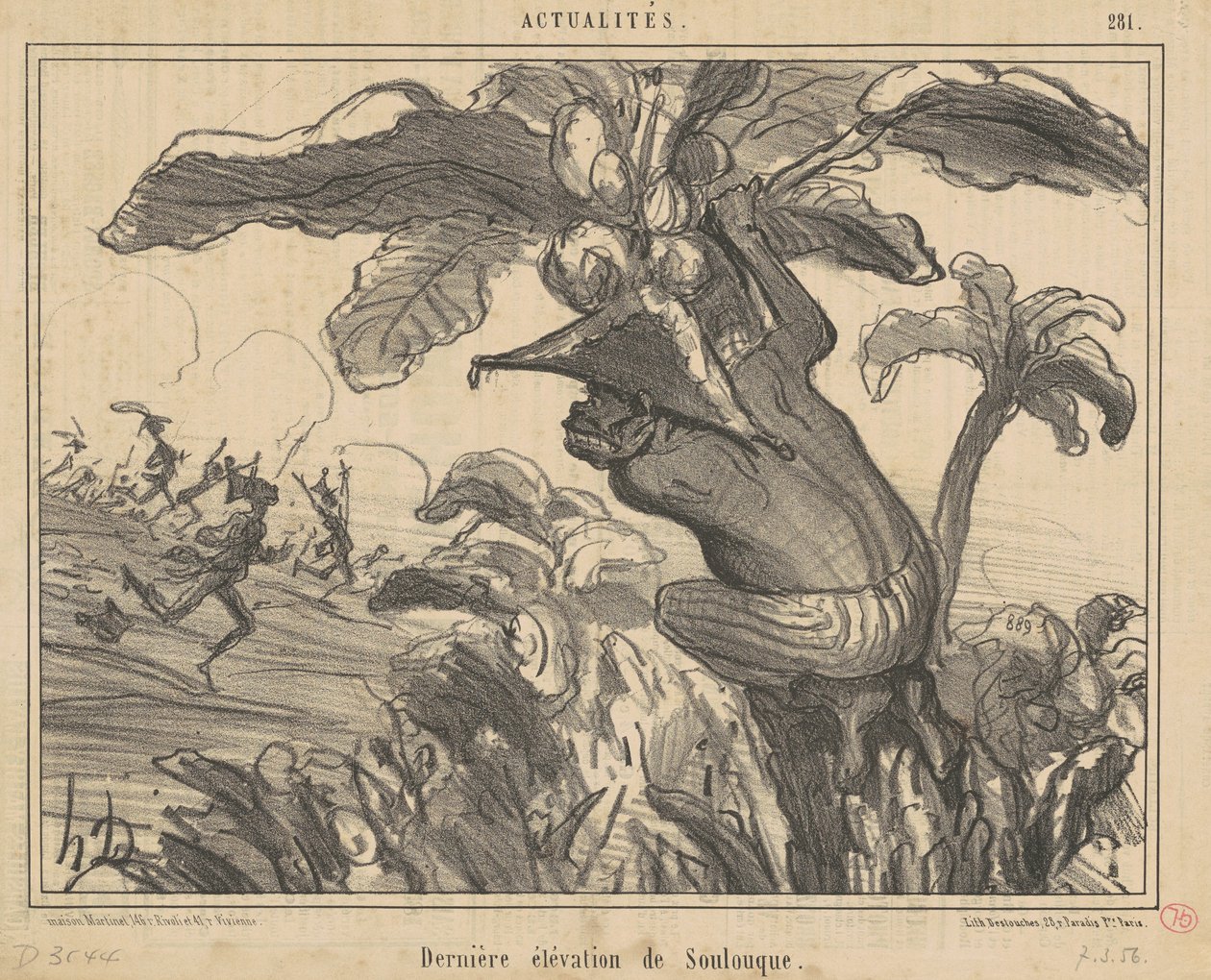 Dernière élévation de Soulouque - Honoré Daumier