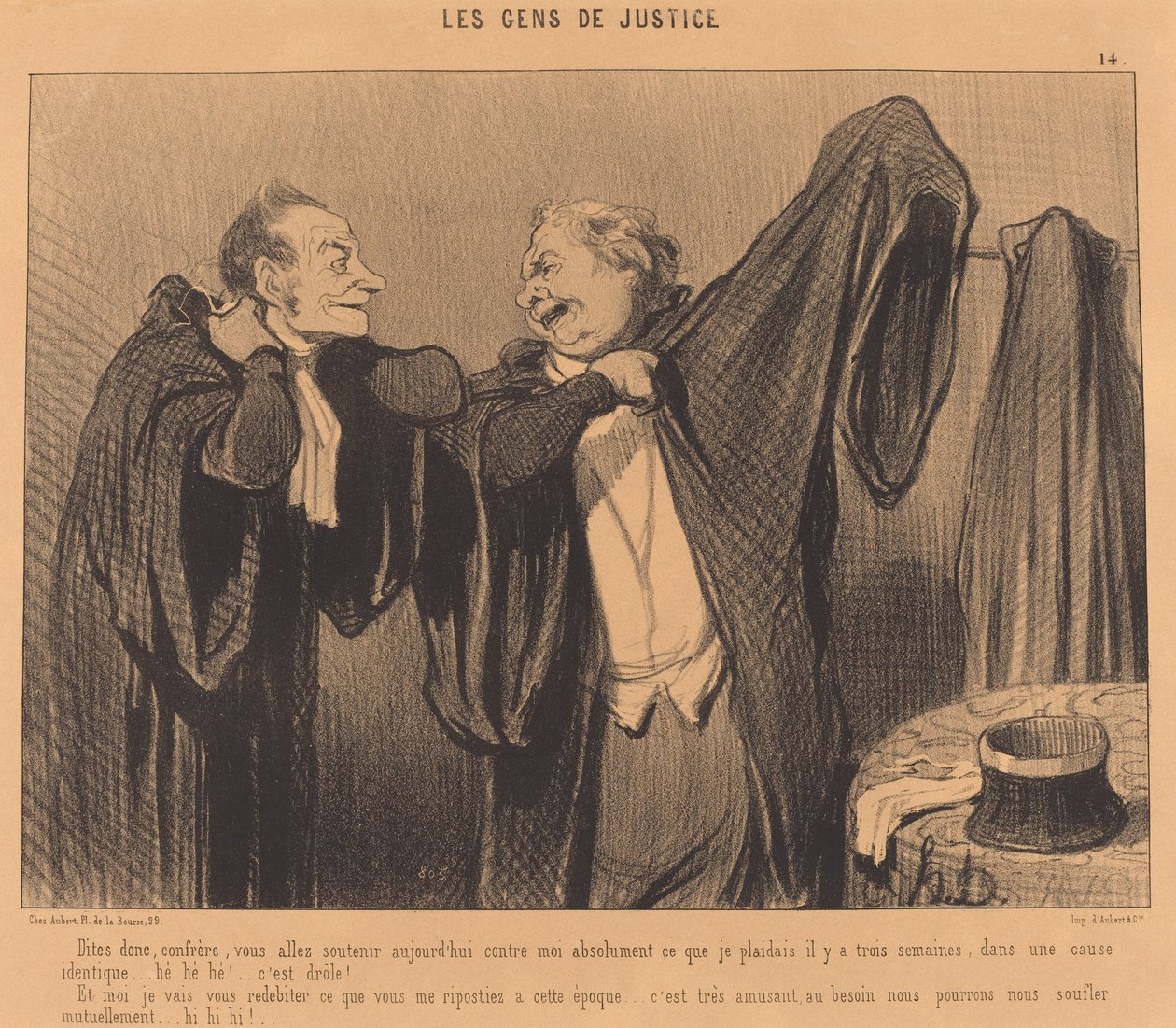 Dites donc, confrère, vous allez soutenir... - Honoré Daumier