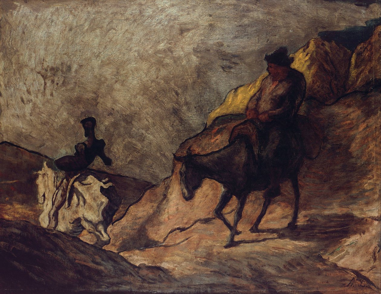 Don Quichotte et Sancho Panza - Honoré Daumier