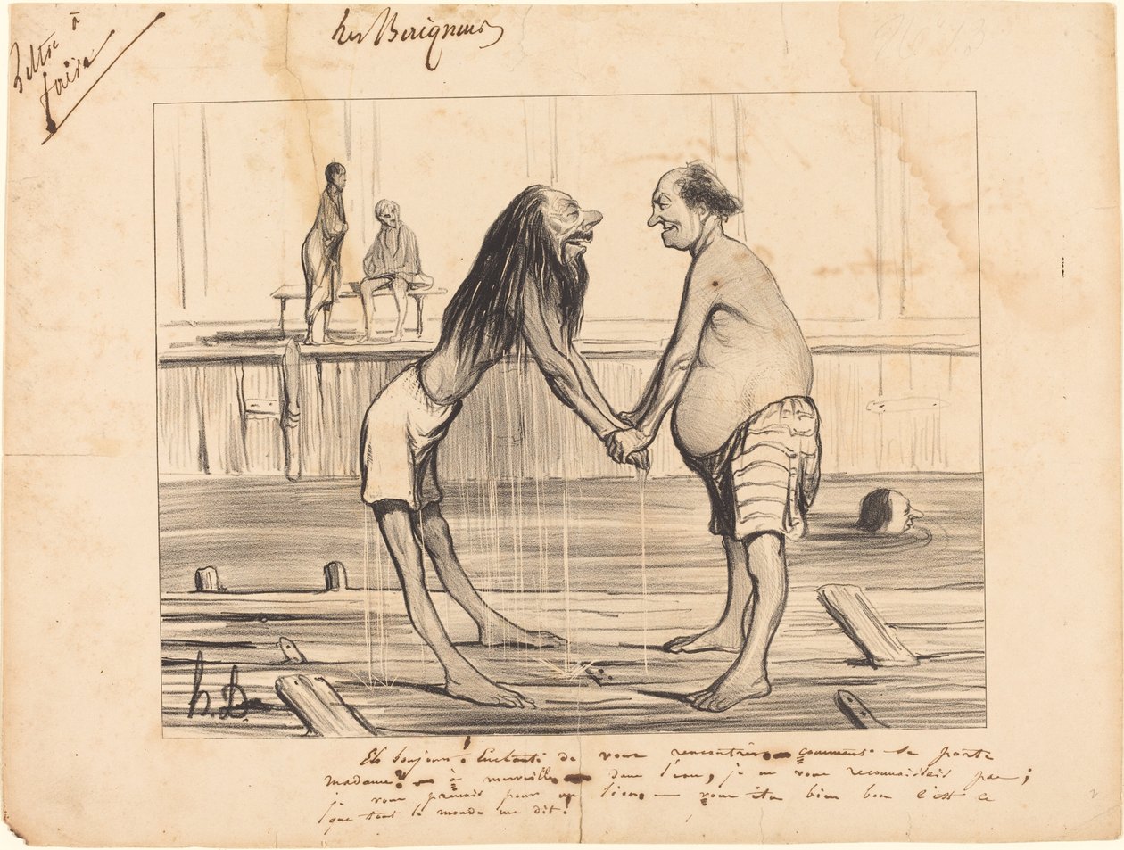Eh bonjour ! enchanté de vous rencontrer... - Honoré Daumier
