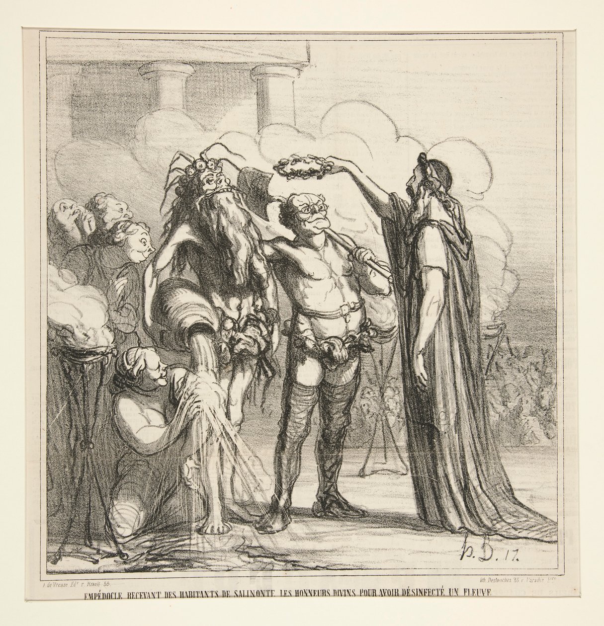 Empédocle recevant - Honoré Daumier