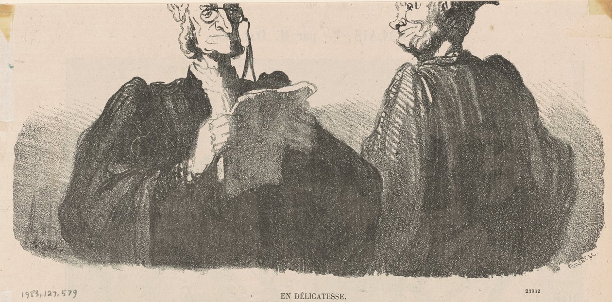 En délicatesse - Honoré Daumier