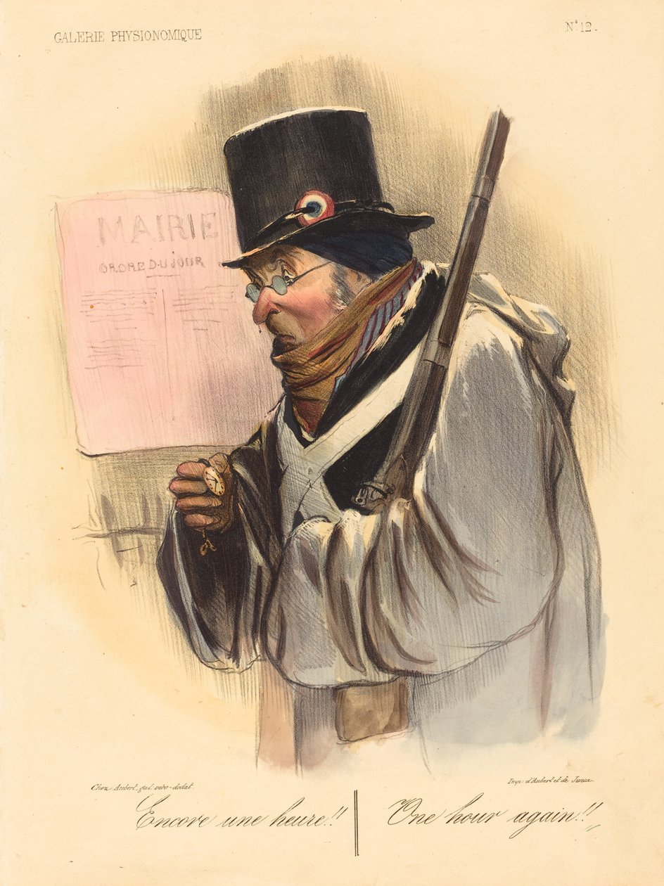 Encore une heure!! - Honoré Daumier