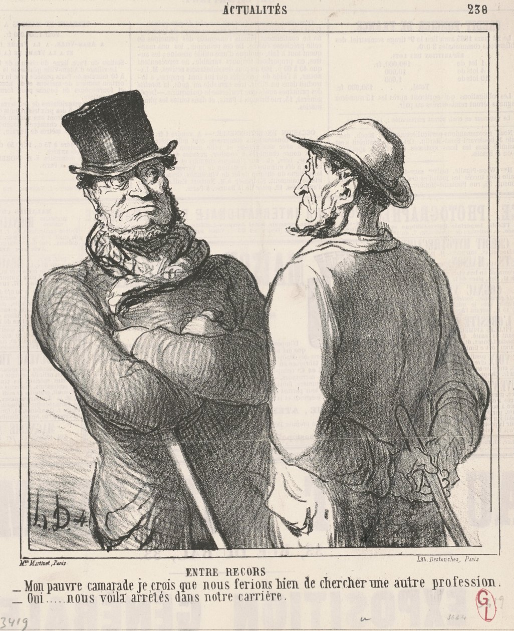 Entre recors - Honoré Daumier