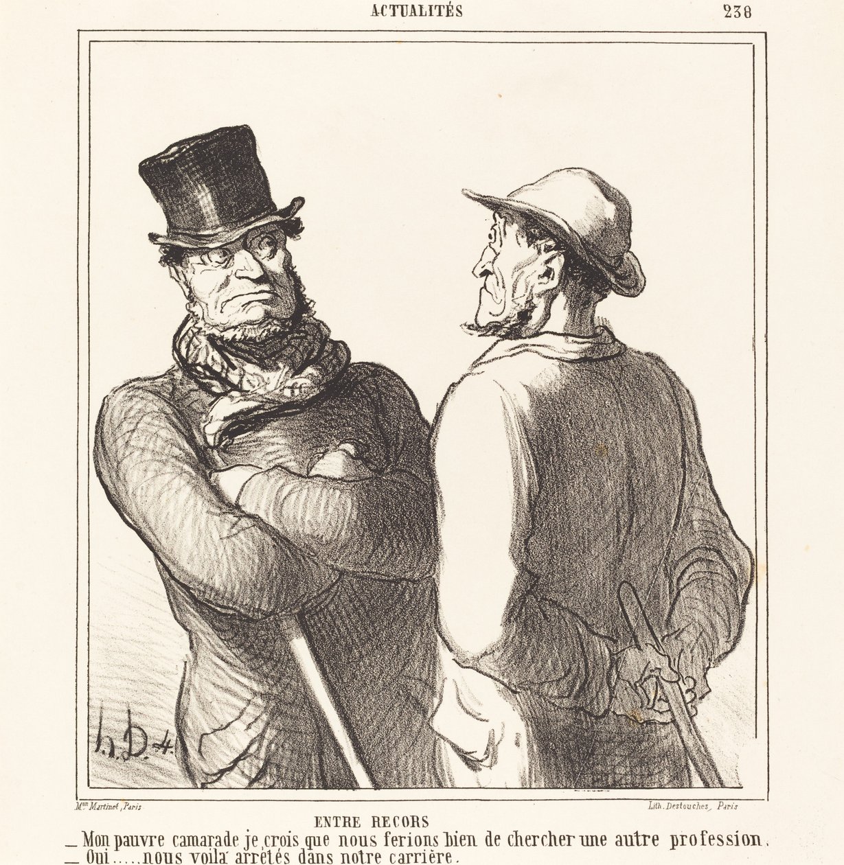 Entre recors - Honoré Daumier