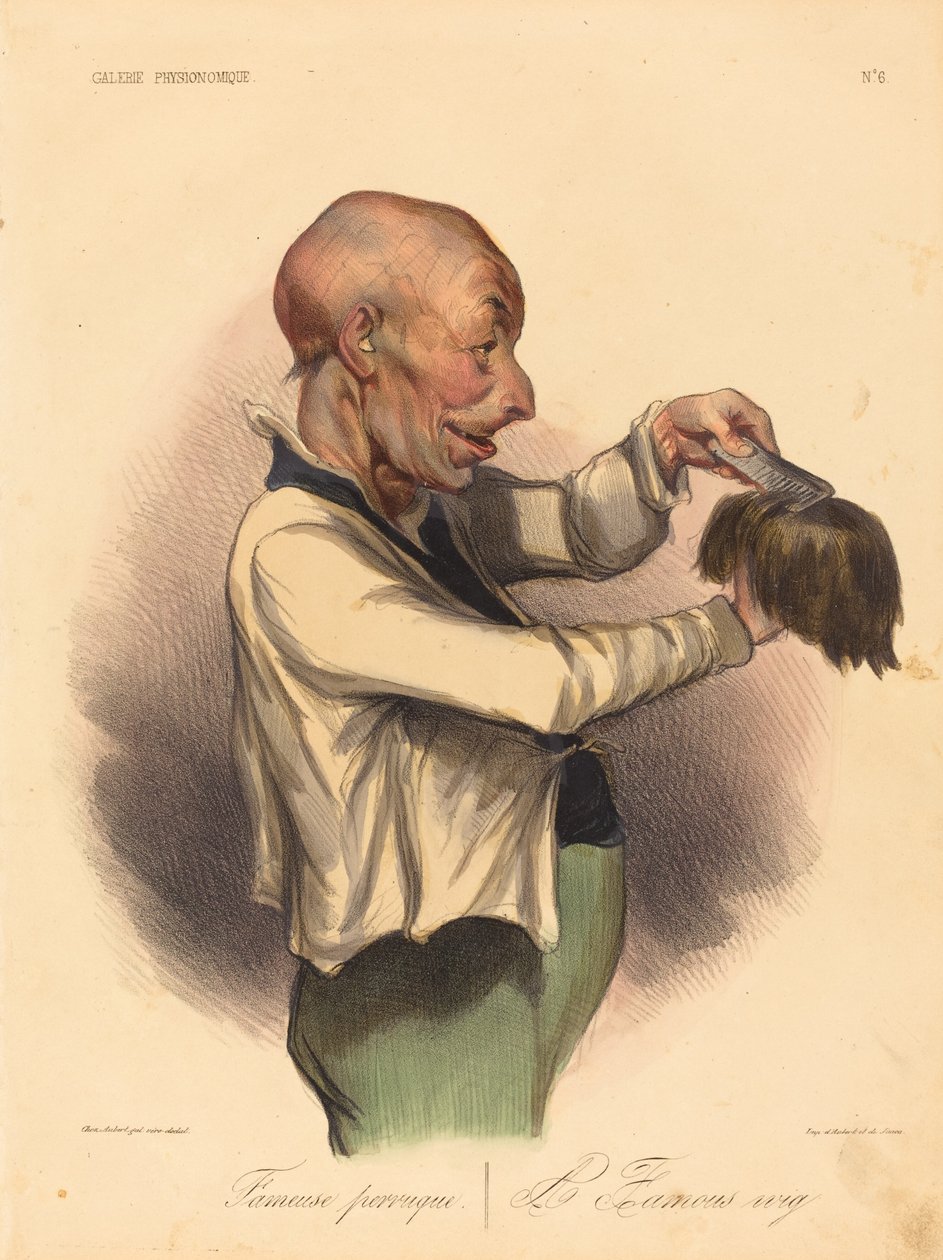 Fameuse perruque - Honoré Daumier