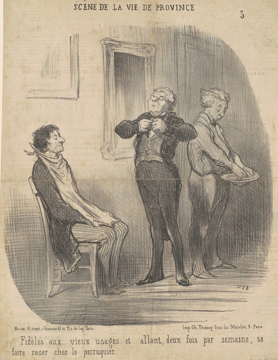 Fidèles aux vieux usages ... - Honoré Daumier