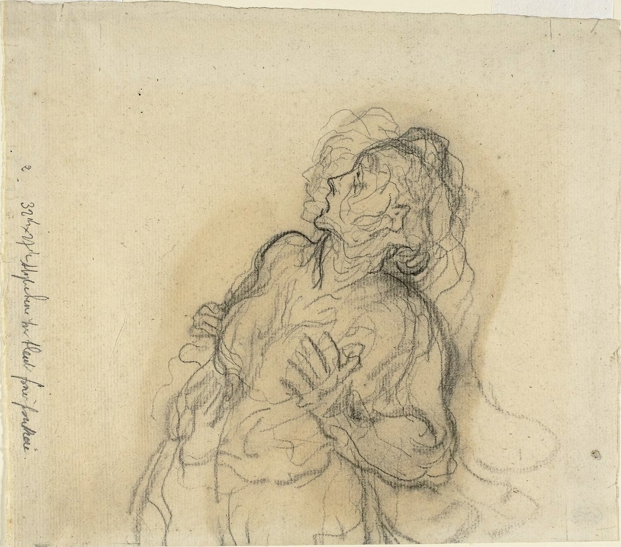 Femme effrayée - Honoré Daumier