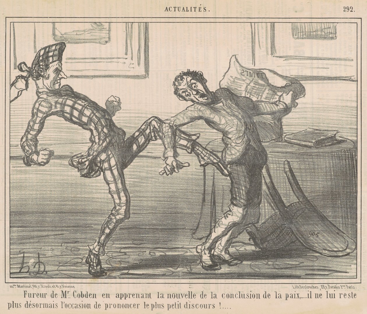 Fureur de M. Cobden ... - Honoré Daumier