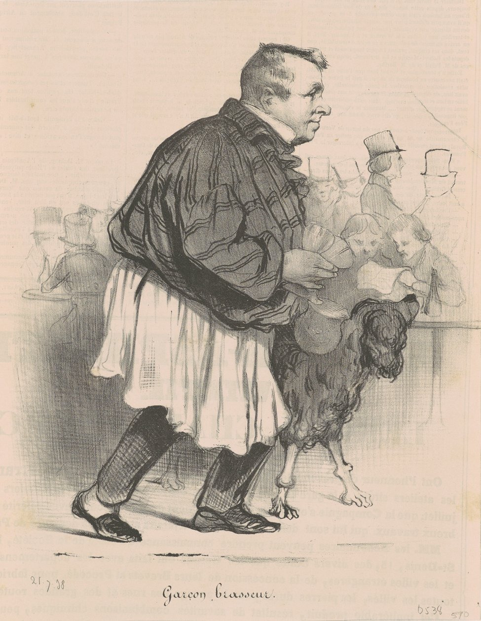 Garçon brasseur... - Honoré Daumier