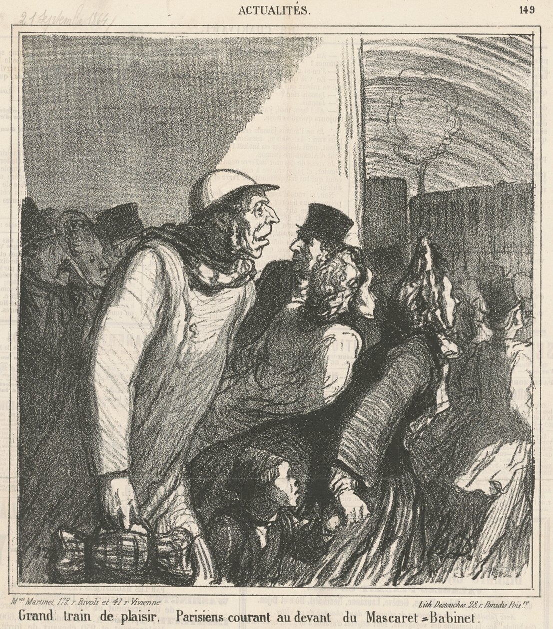 Grand train de plaisir - Honoré Daumier
