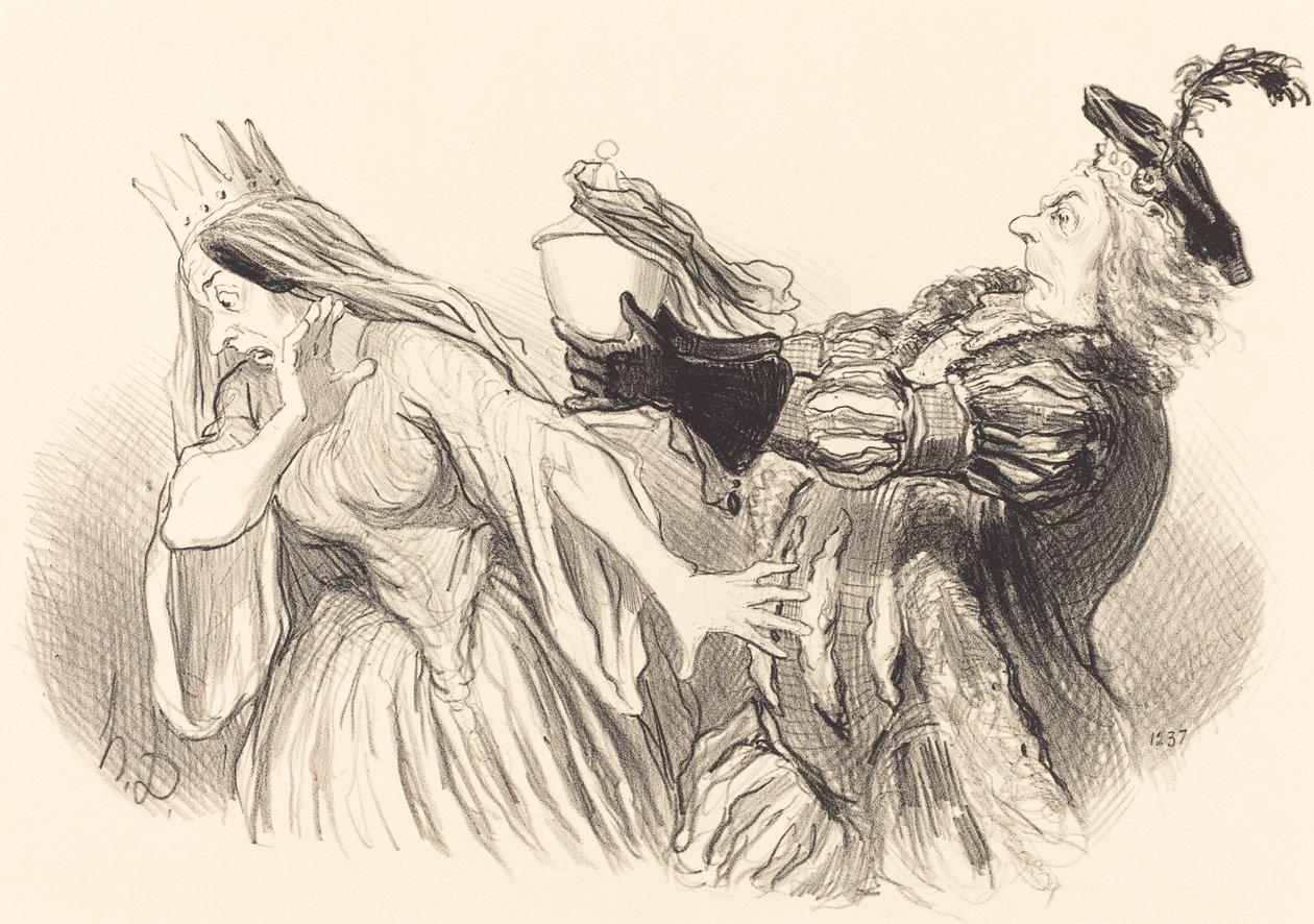 Hamlet - Honoré Daumier