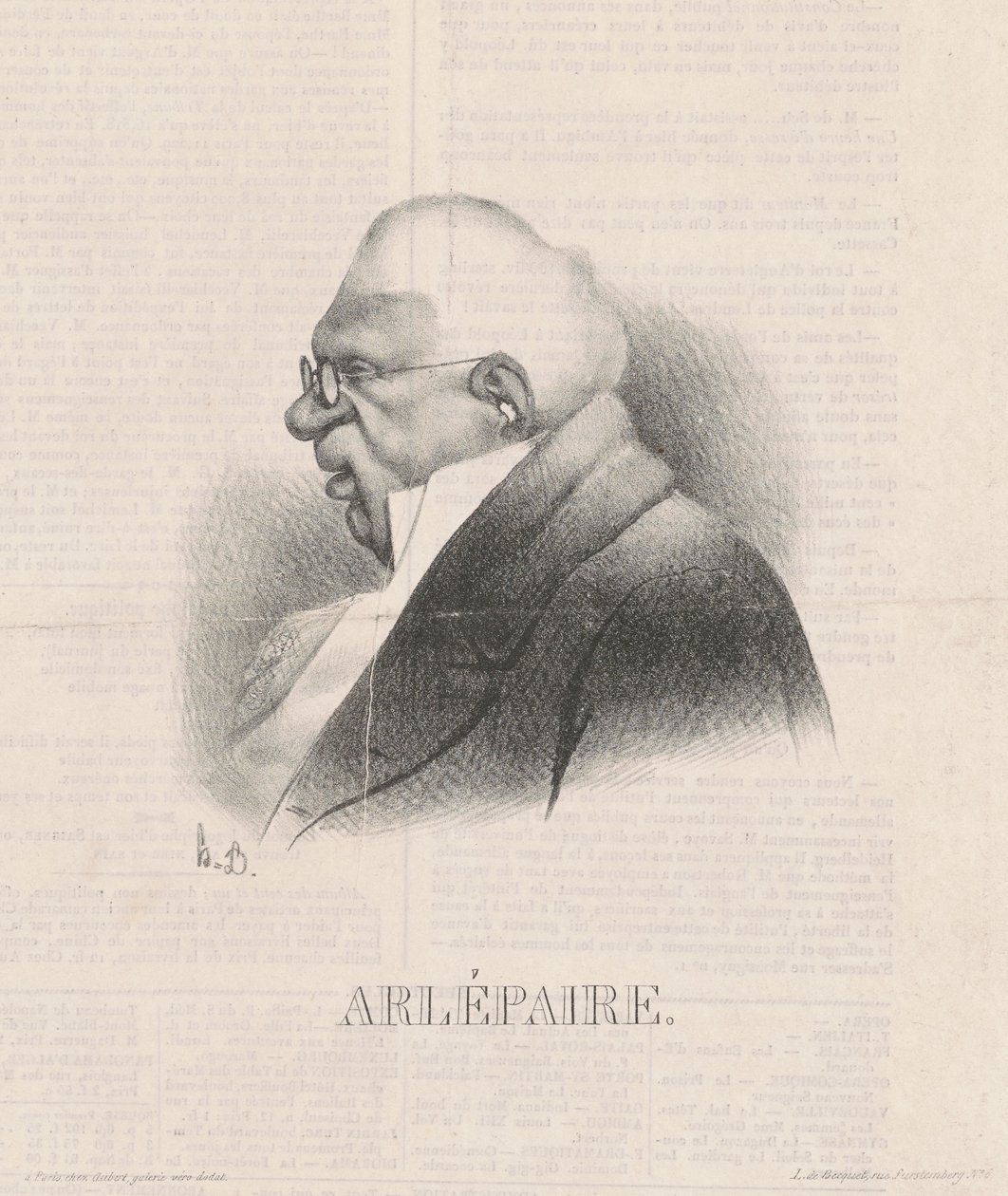 Harlé Père, en buste - Honoré Daumier