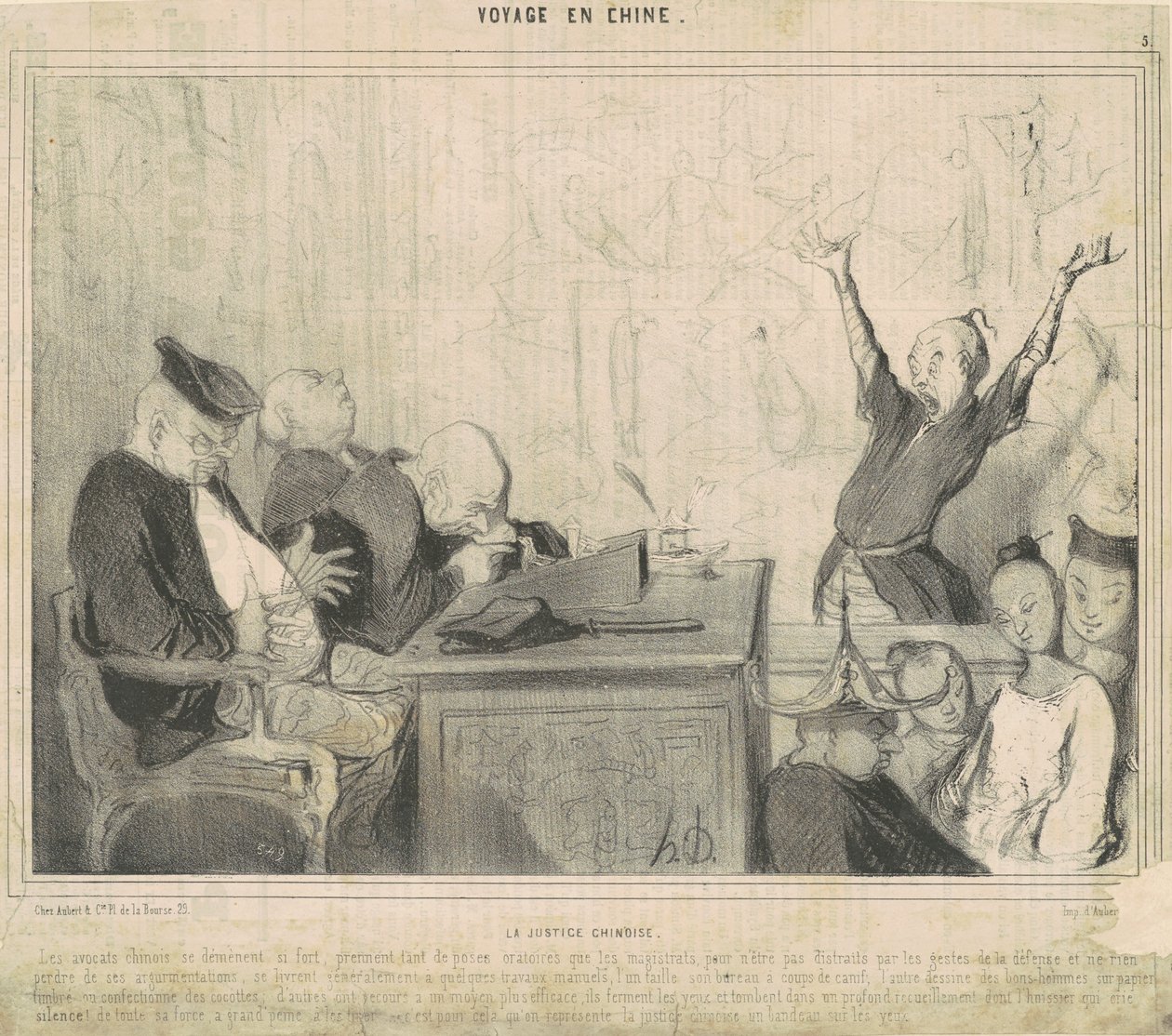La justice chinoise - Honoré Daumier