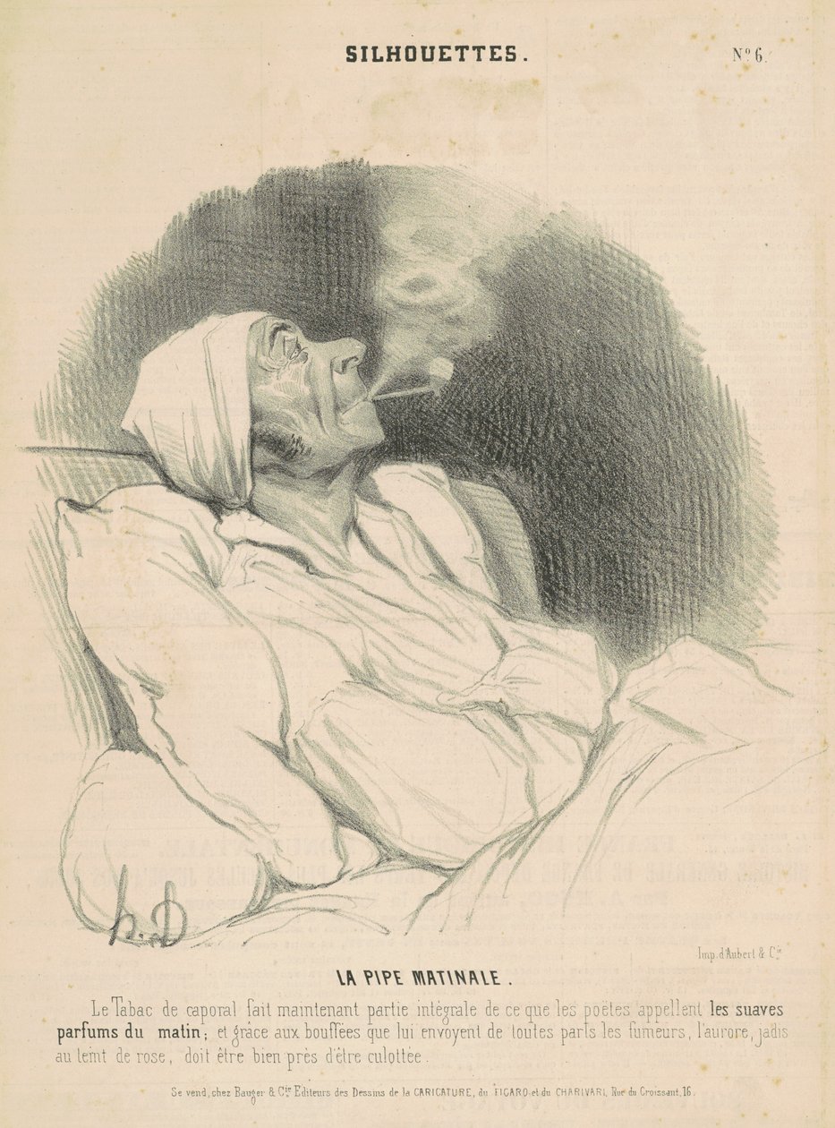 La pipe matinale - Honoré Daumier