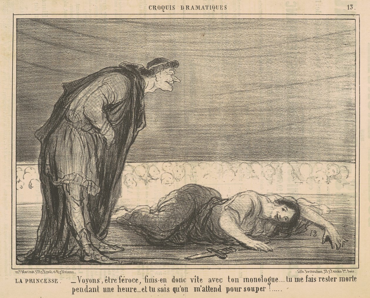 La princesse - Honoré Daumier