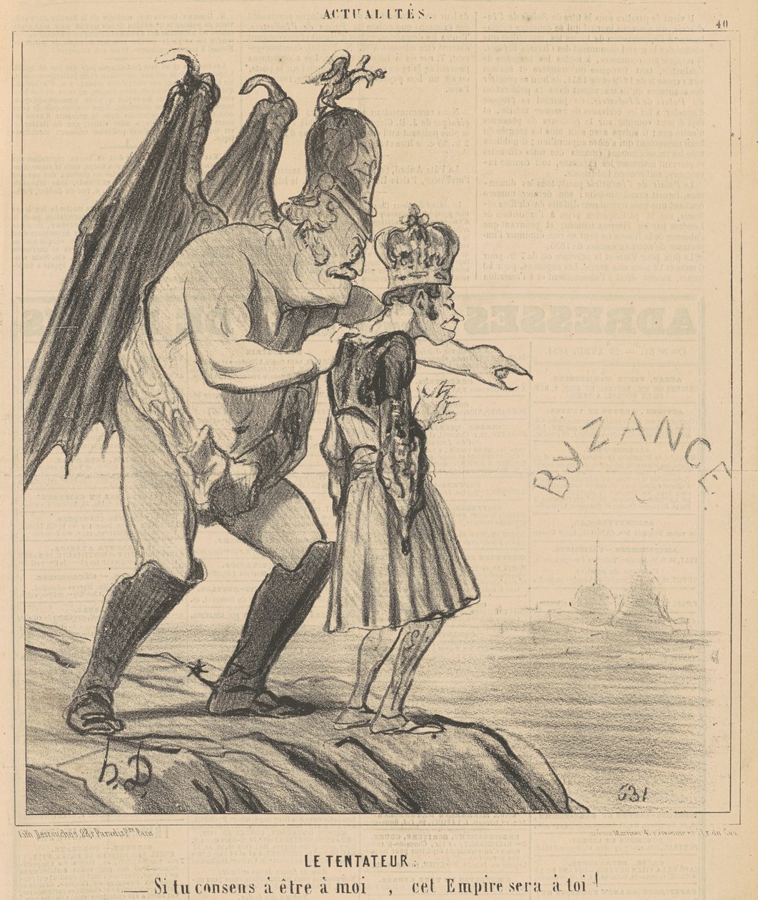 Le tentateur - Honoré Daumier