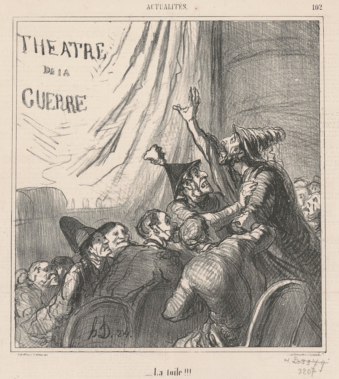 La toile - Honoré Daumier