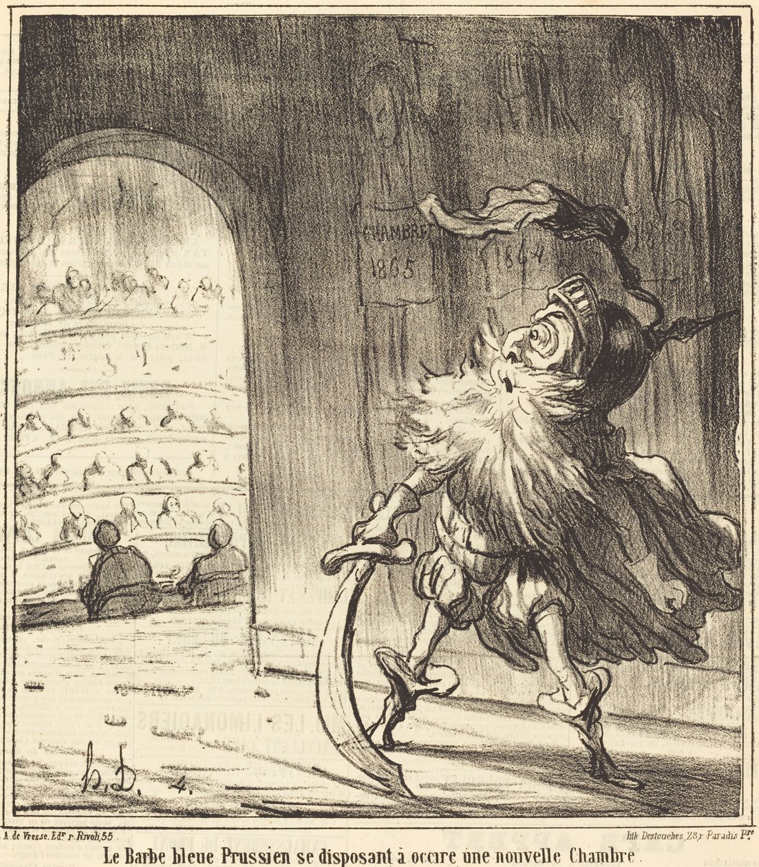 Le Barbe bleu Prussien - Honoré Daumier
