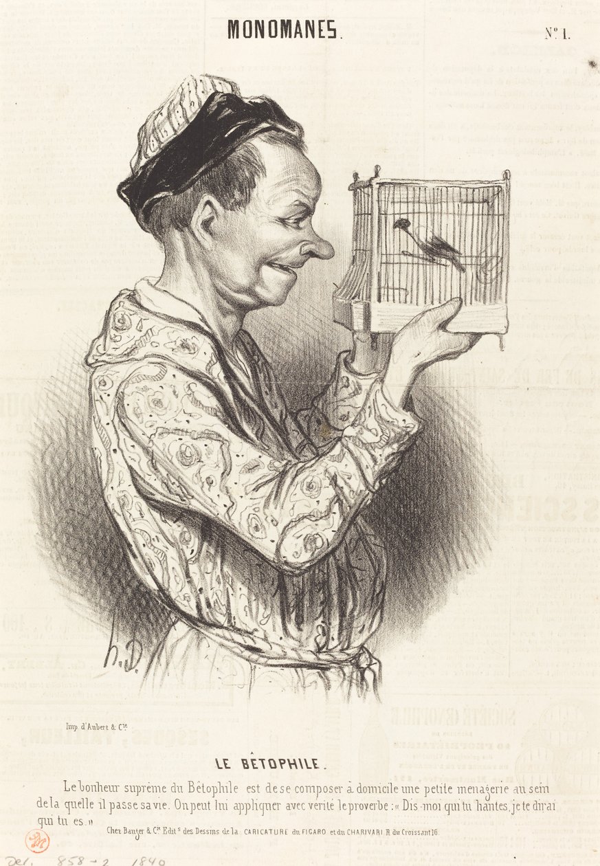 Le Bétophile - Honoré Daumier