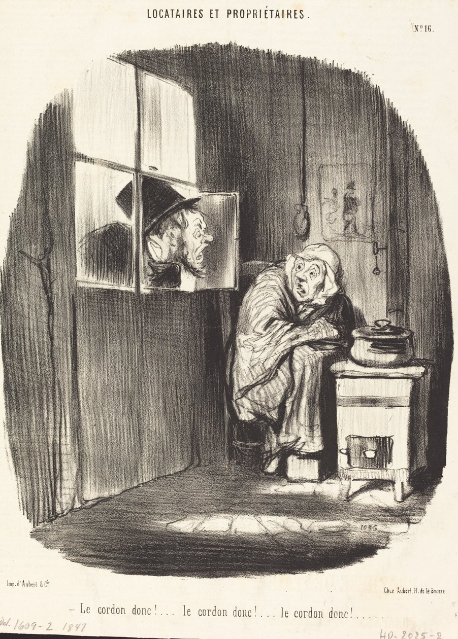 Le Cordon donc!... - Honoré Daumier