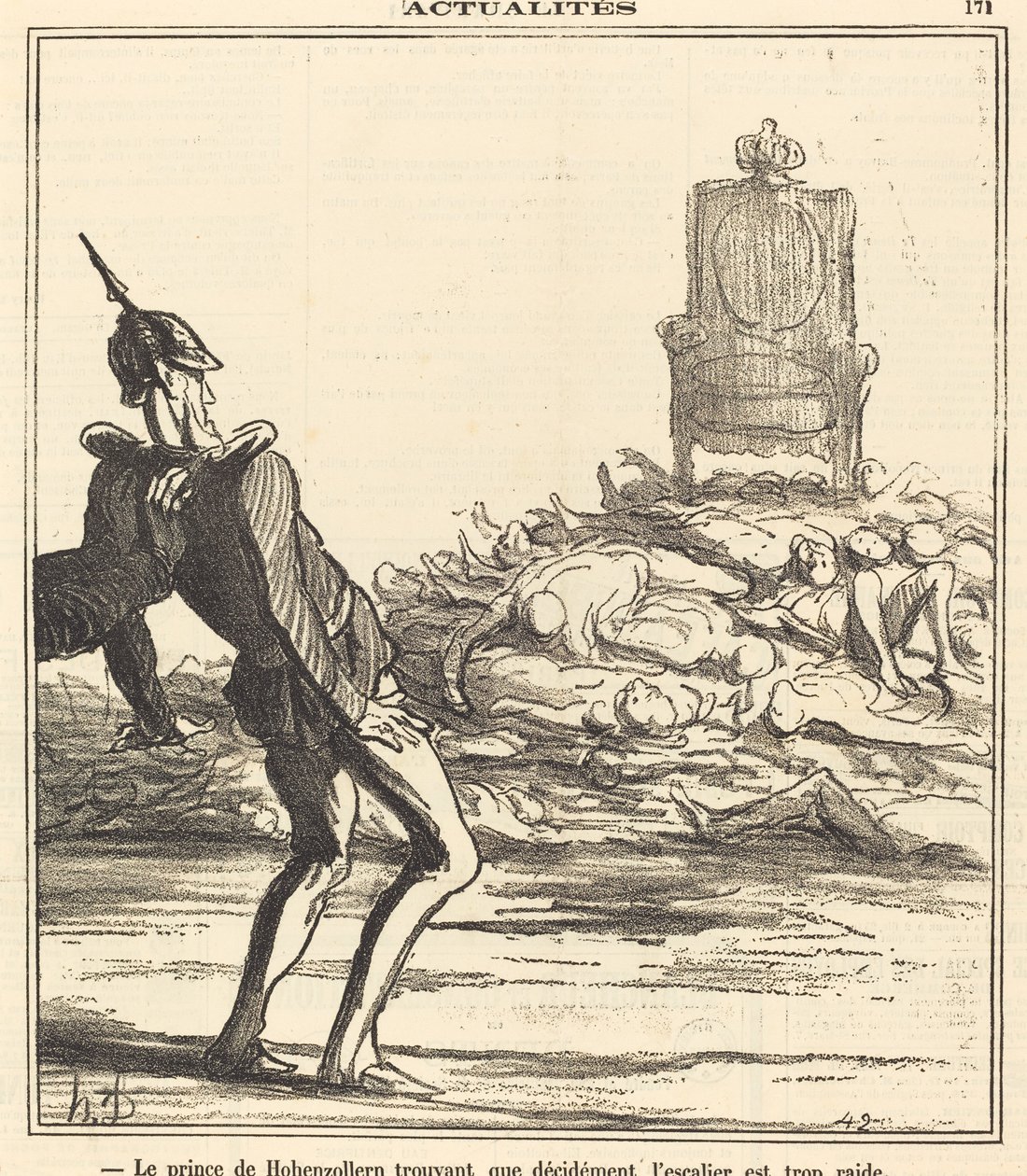 Le Prince de Hohenzollern... - Honoré Daumier