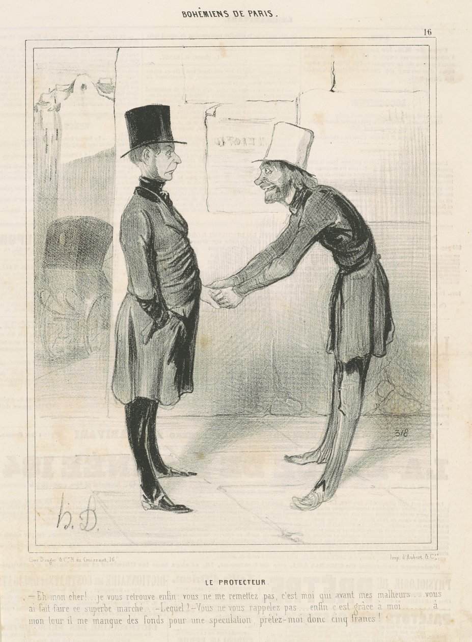Le Protecteur - Honoré Daumier