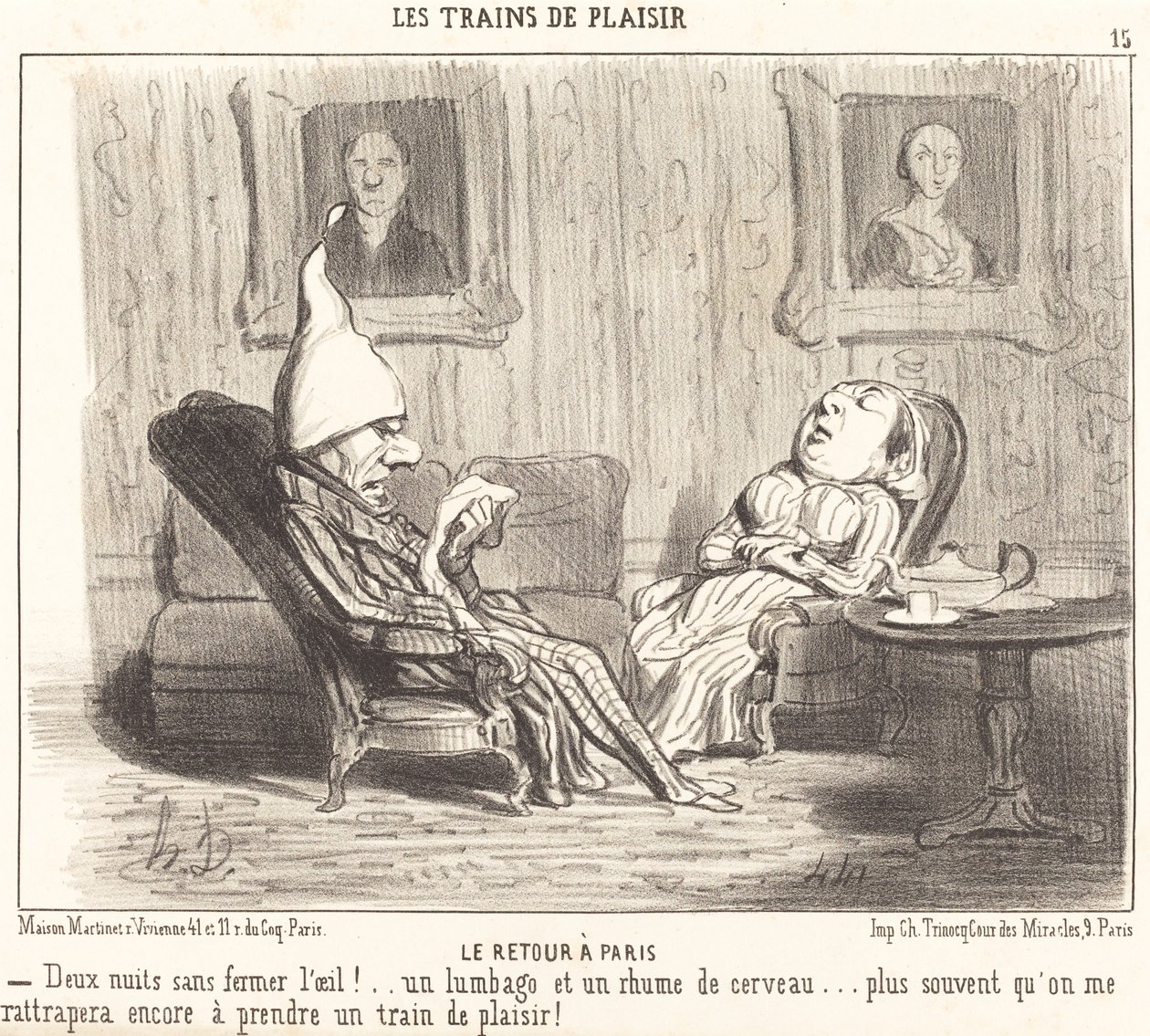 Le retour à Paris - Honoré Daumier