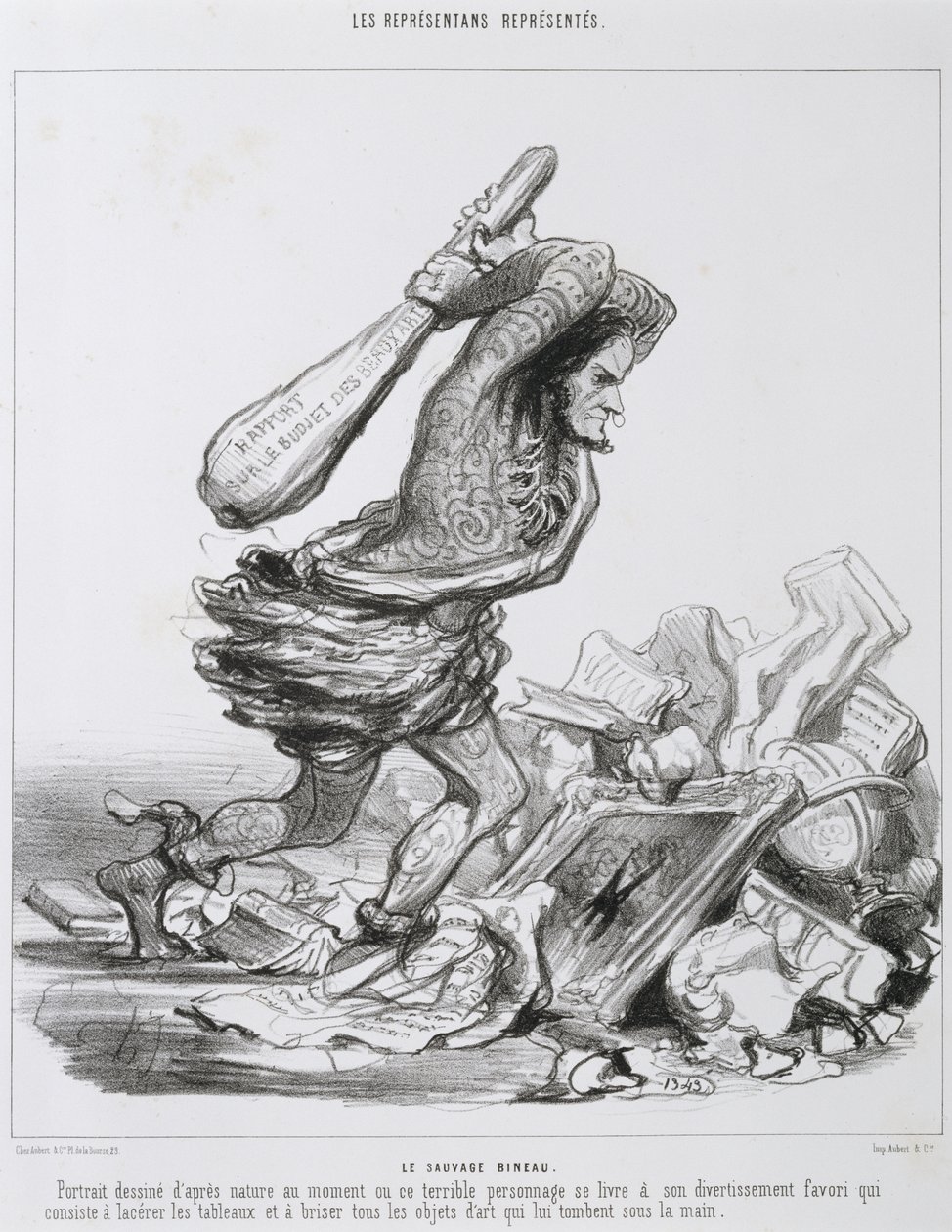 Le Sauvage Bineau - Honoré Daumier