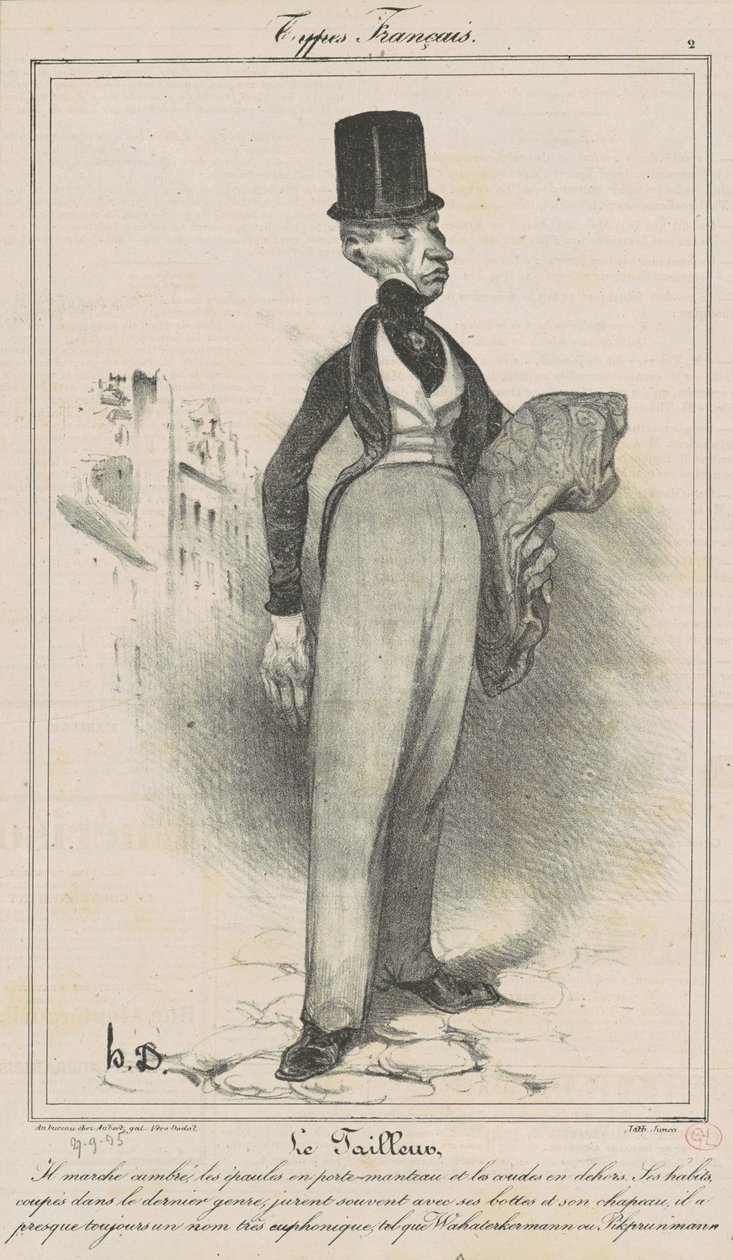 Le Tailleur - Honoré Daumier