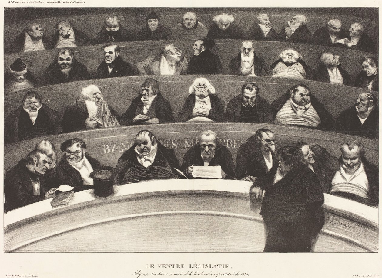 Le Ventre Législatif (The Legislative Belly) - Honoré Daumier